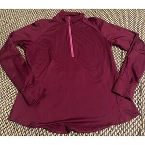 Athleta “MALIBU” Half Zip Front Running Hiking Top Jacket Size XL